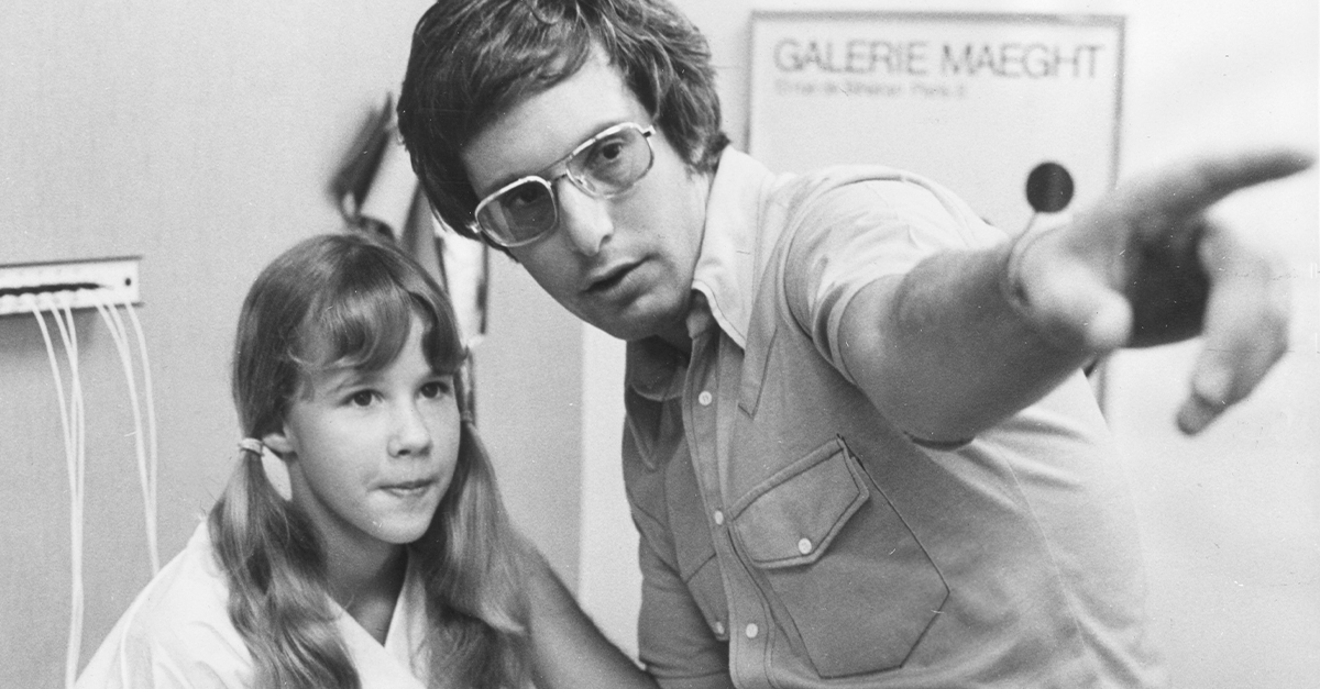 Linda Blair On The Set Of The Exorcist