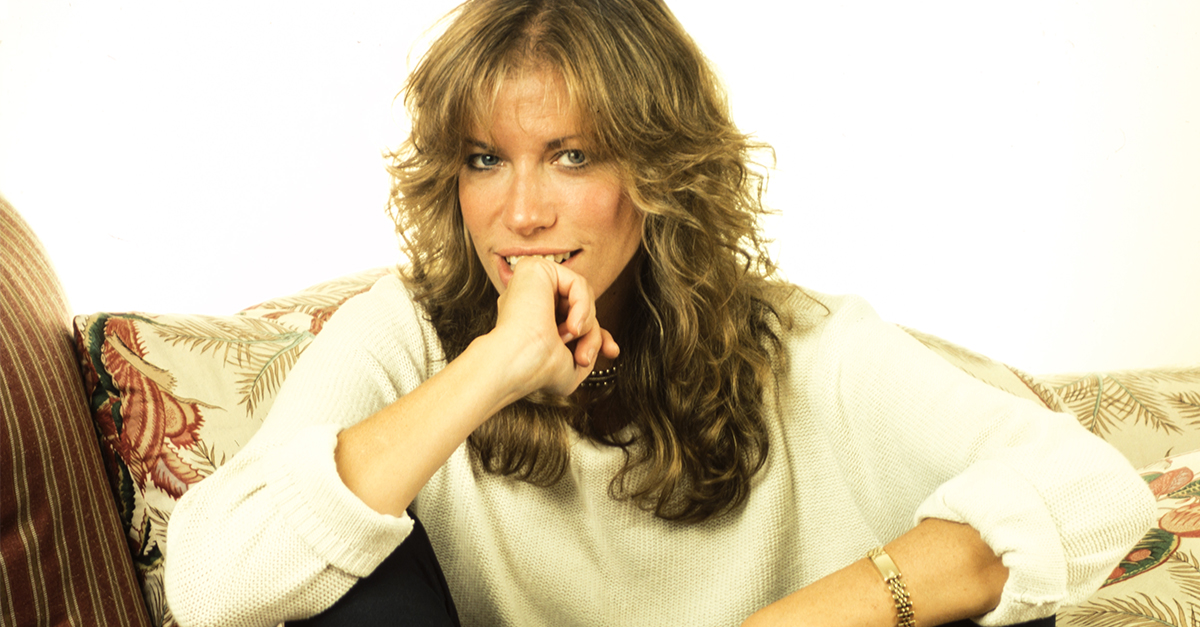 American Pop and Folk musician Carly Simon, New York, New York, 1985.