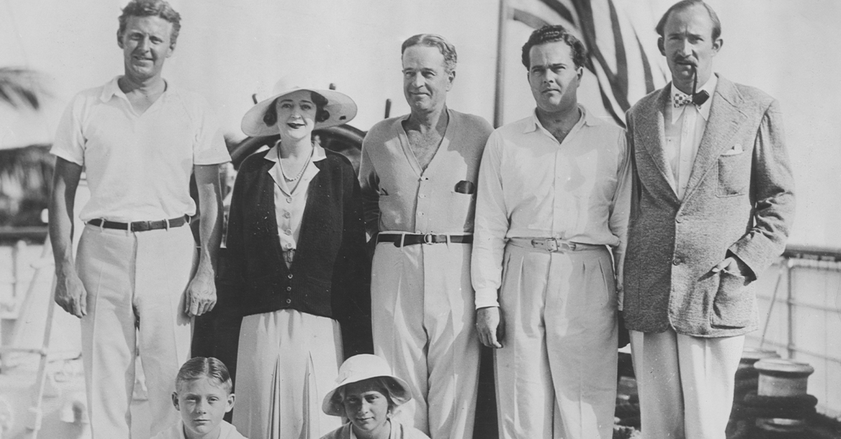Black and White Photo of the Vanderbilt Family