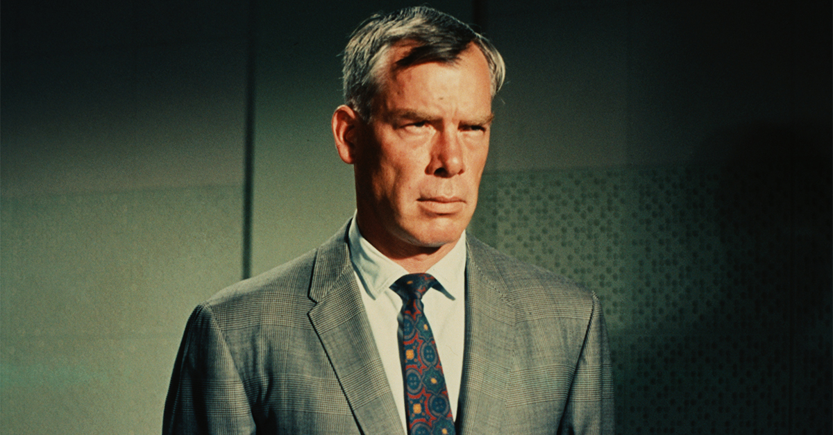 Lee Marvin Wearing a Suit