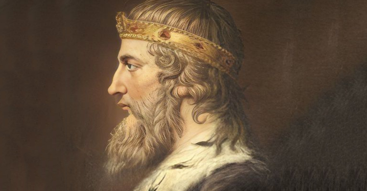 Portrait of Alfred the Great by Samuel Woodforde (1763-1817)