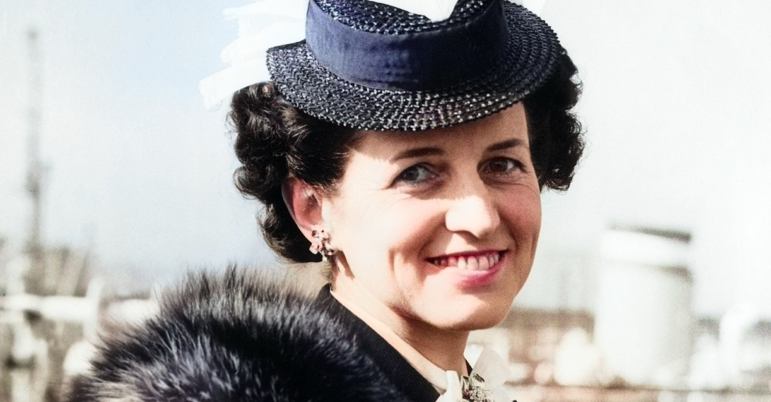 Portrait around 1938 or 1939 of Rose Fitzgerald KENNEDY, wife of the American Ambassador to Great Britain, Joseph Patrick KENNEDY and mother of John Fitzgerald, Edward and Robert KENNEDY.