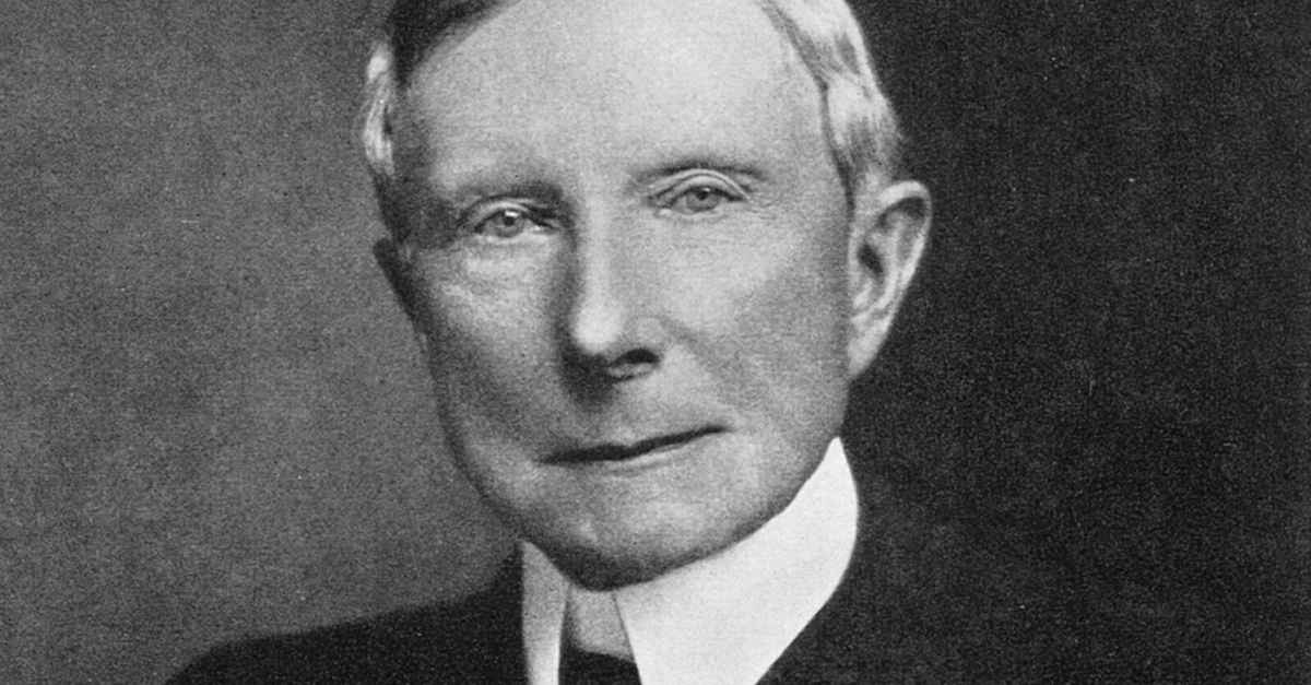 John D Rockefeller, American industrialist, late 19th century (1956).