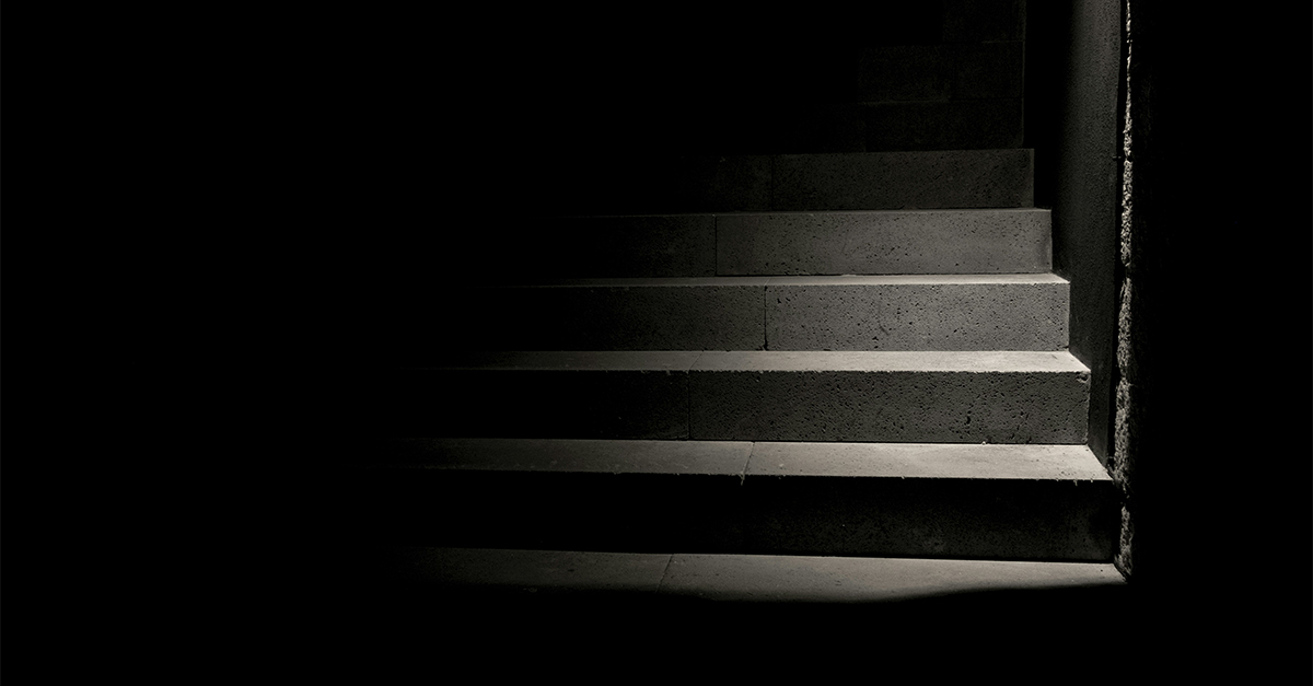 dark stairway