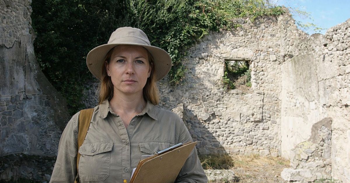Archaeologist at Pompeii's Regio V