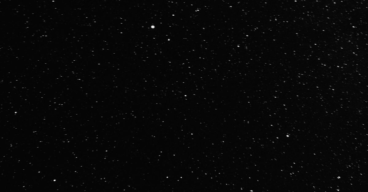 black and white stars in the sky