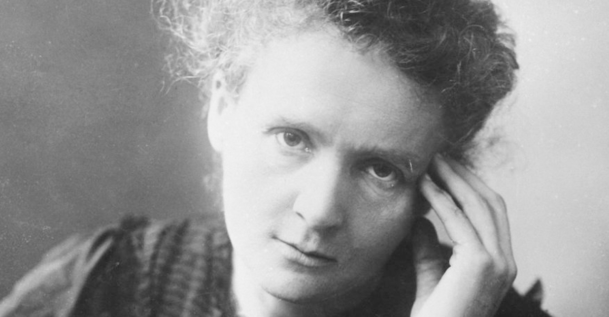 Portrait of Marie Curie.