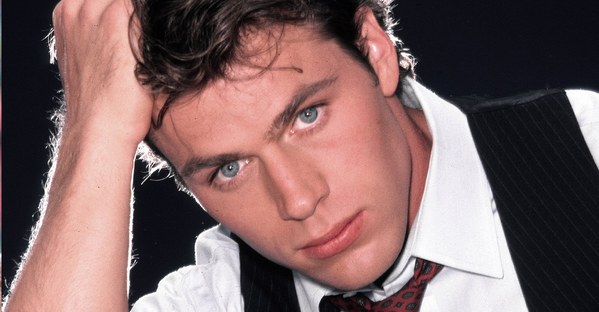 Portrait of Jon-Eric Hexum in a dress shirt and vest.